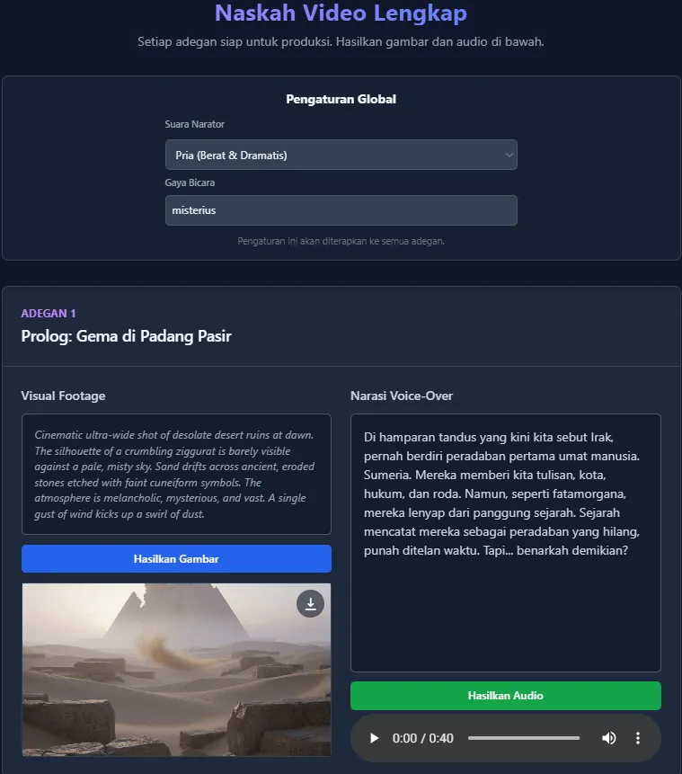 Contoh thumbnail AI dari Cinemind AI
