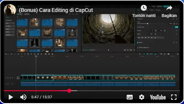 Bonus 2 — Editing Cinemind di CapCut